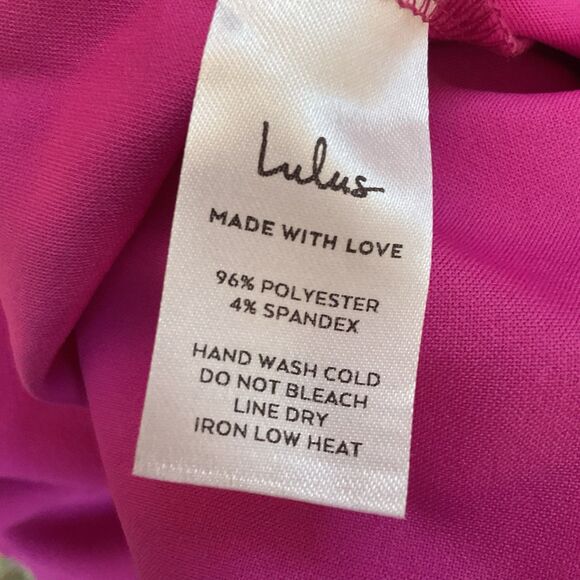 Lulus Power of Love Jumpsuit Women's XS Magenta Strapless NWOT - Picture 14 of 14